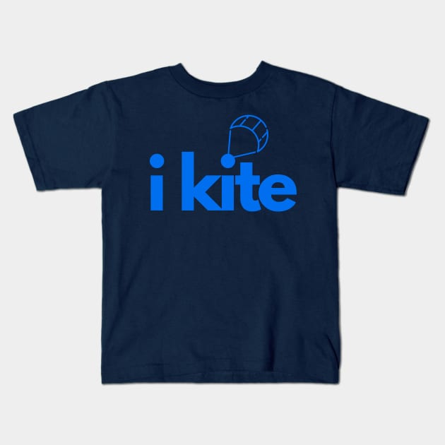 iKite Blue Kids T-Shirt by robinsonkite